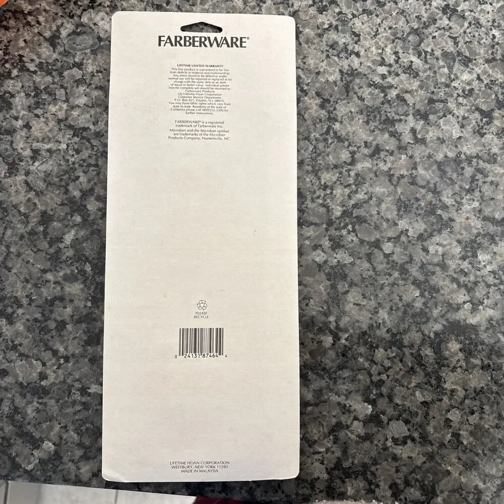 Vintage Faberware Microban Spatula and Spreader Set New In Package Retro